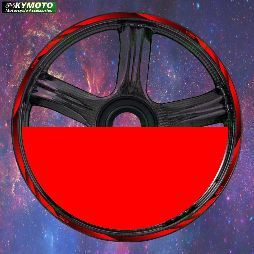 

For Honda VFR motorcycle accessories 17 inch front and rear wheel stickers fairing wheel reflective decals decoration