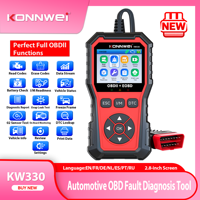 2025 KONNWEi KW330 Car OBD2 Fault Scanner Engine Battery Test Fault Code Clear Real-Time Data Professional OBD Inspection Tool