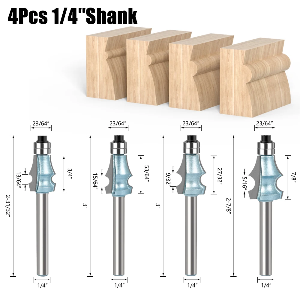 6MM 1/4′′ Shank H5mm6mm7mm8mm One Line Knife Trimming Machine Lline Bracket Line Knife Lace a Line Knife  Cutting Carbide Alloy