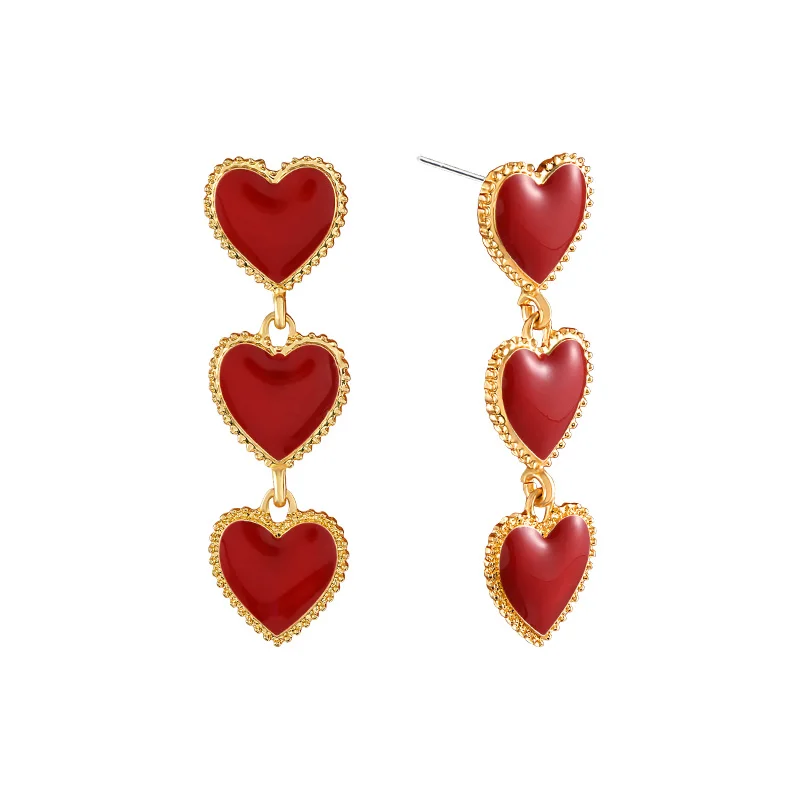 

Love tassel long earrings, retro fashionable personality temperament earrings for women