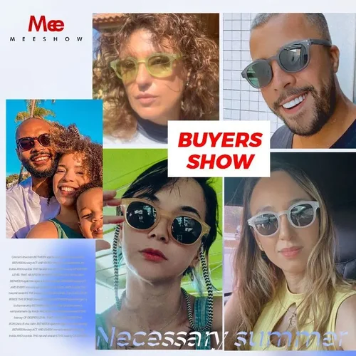 Imagen 2 del producto MEESHOW gafas de sol polarizadas graduadas con dioptrías moda hombres mujeres gafas ovaladas de negocios miopía gafas ópticas clásicas de verano