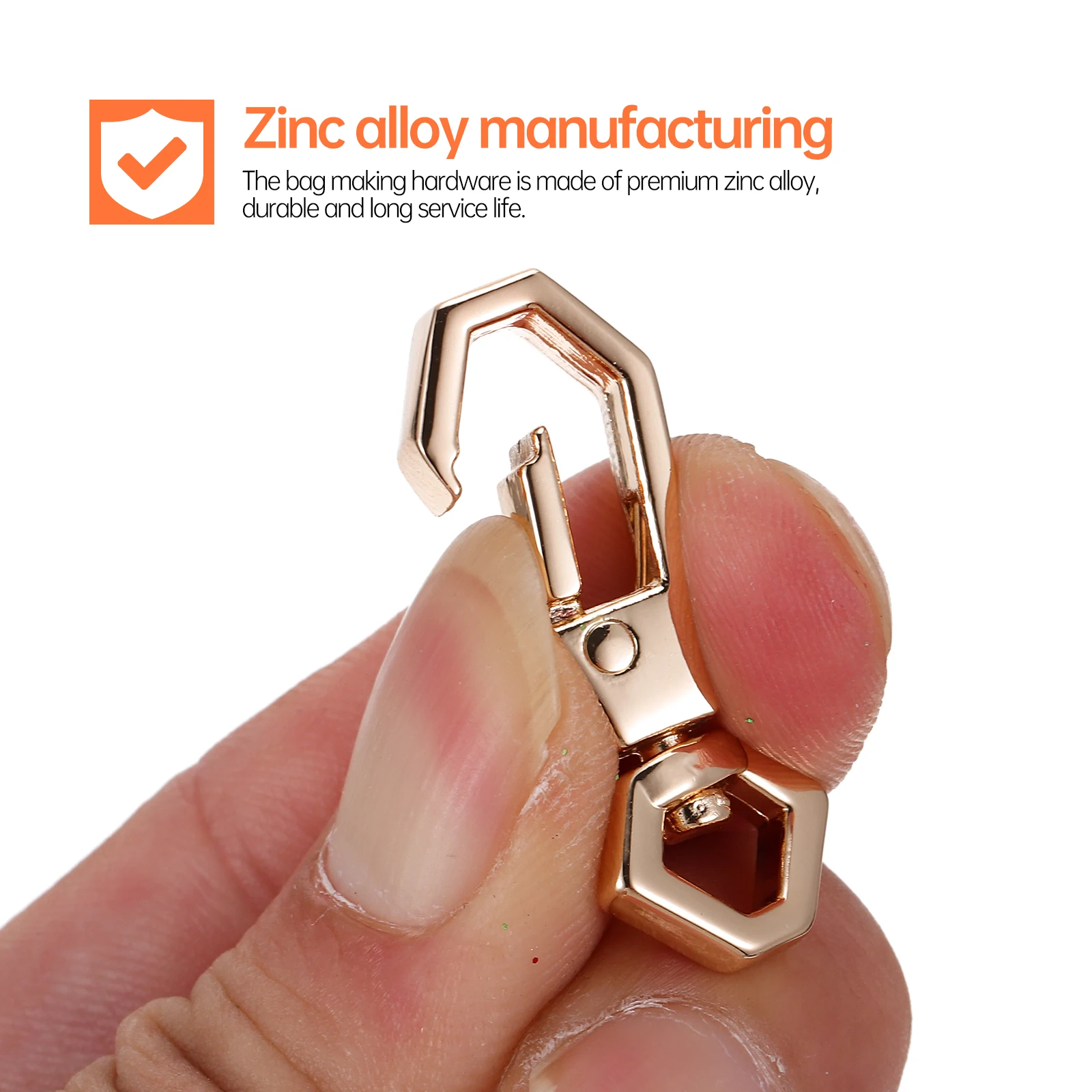 

10pcs Golden Clasps Durable Buckles Suitcase Buckle for DIY Luggage Shoulder Backpack Hook Replacement