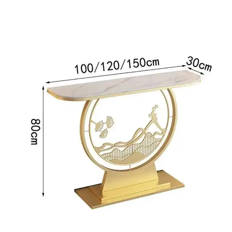 

Corner Glamor Table Metal Vintage Hallway Unique Entrance Hall Console Table Modern Luxury Konsolentisch Living Room Furniture