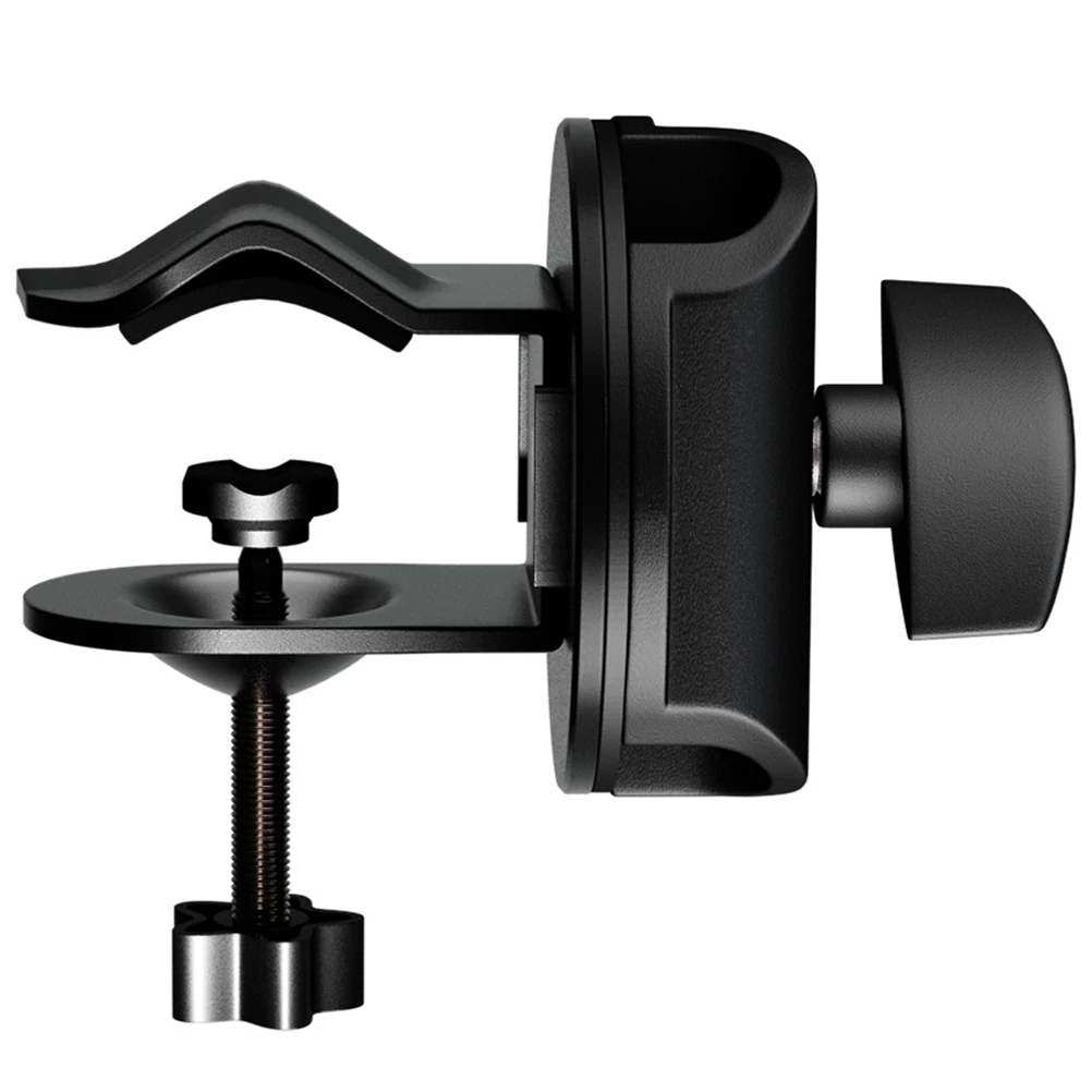 

Mic Clip 19mm Microphone Boom Arm Desk Mount Clamp Adjustable 360 Degree Rotation Ergonomic Knob Stage Performances Recording