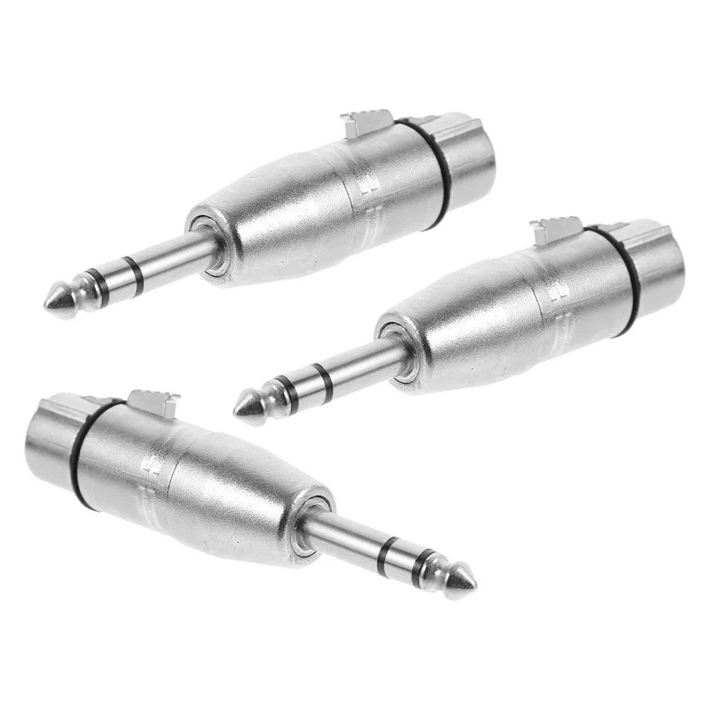 

3 Pcs Stereo Balanced Jack Plug Adapter Audio Adaptor Connectors and Adapters Cable