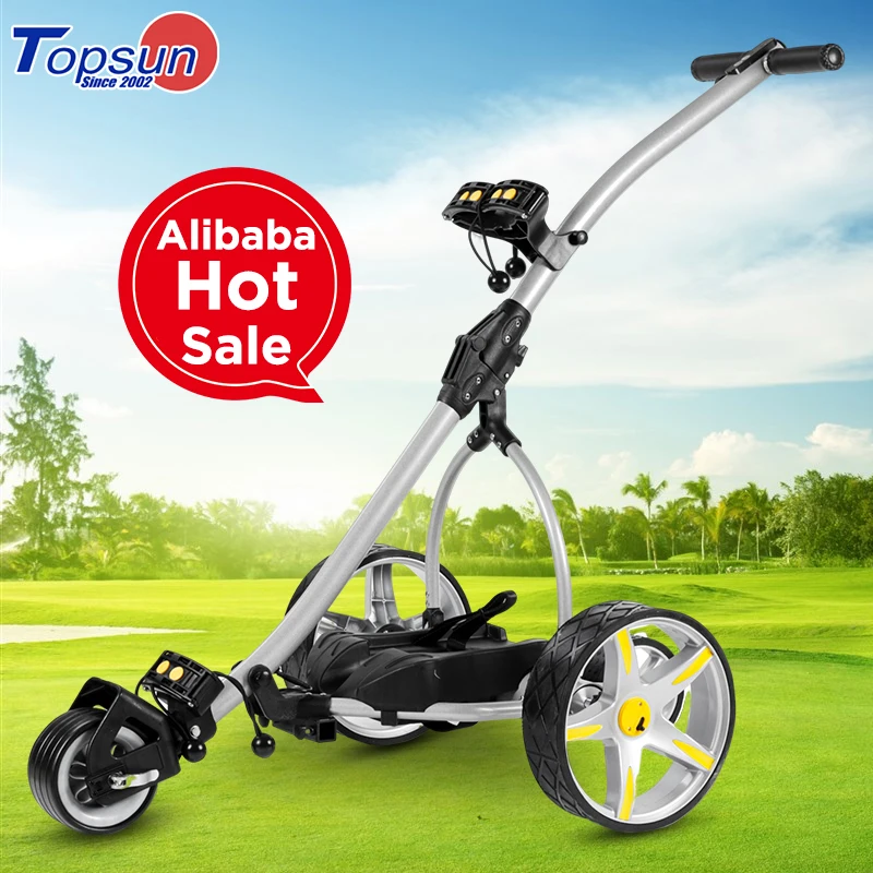 

Electric Golf Trolley Remote Golf Trolley with Brake 200w Motors Controllers ,magnesium Alloy Wheels