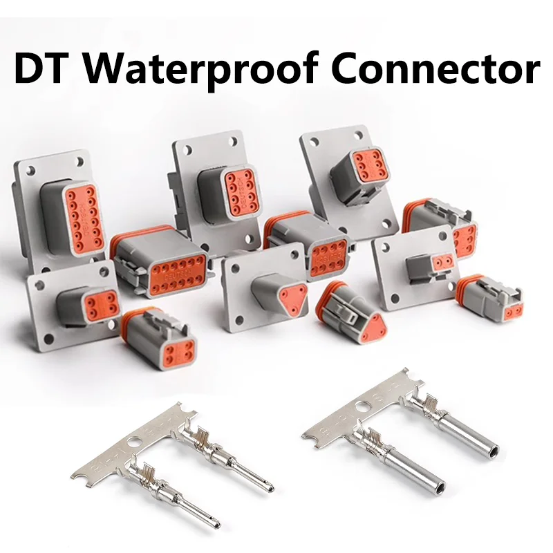 

5/10/100set Fixed Flange Bracket Plug Waterproof Connector Deutsch DT04-2P-L012 DT04-4P-L012 DT04-6P-L012 DT04-8P DT04-12P-L012