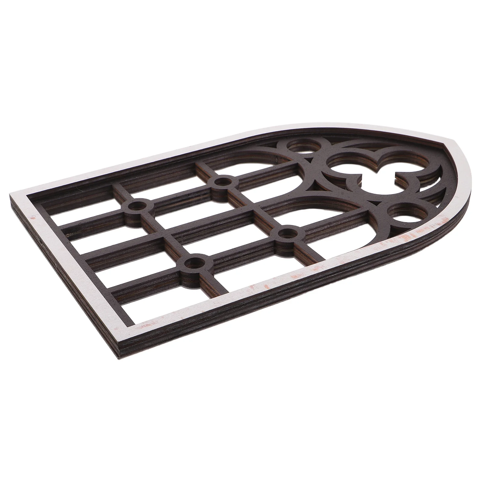 

Gothic Style Fake Window Mirror Decorative Panel for Living Room Wall Vintage Background Unique Decor Accent