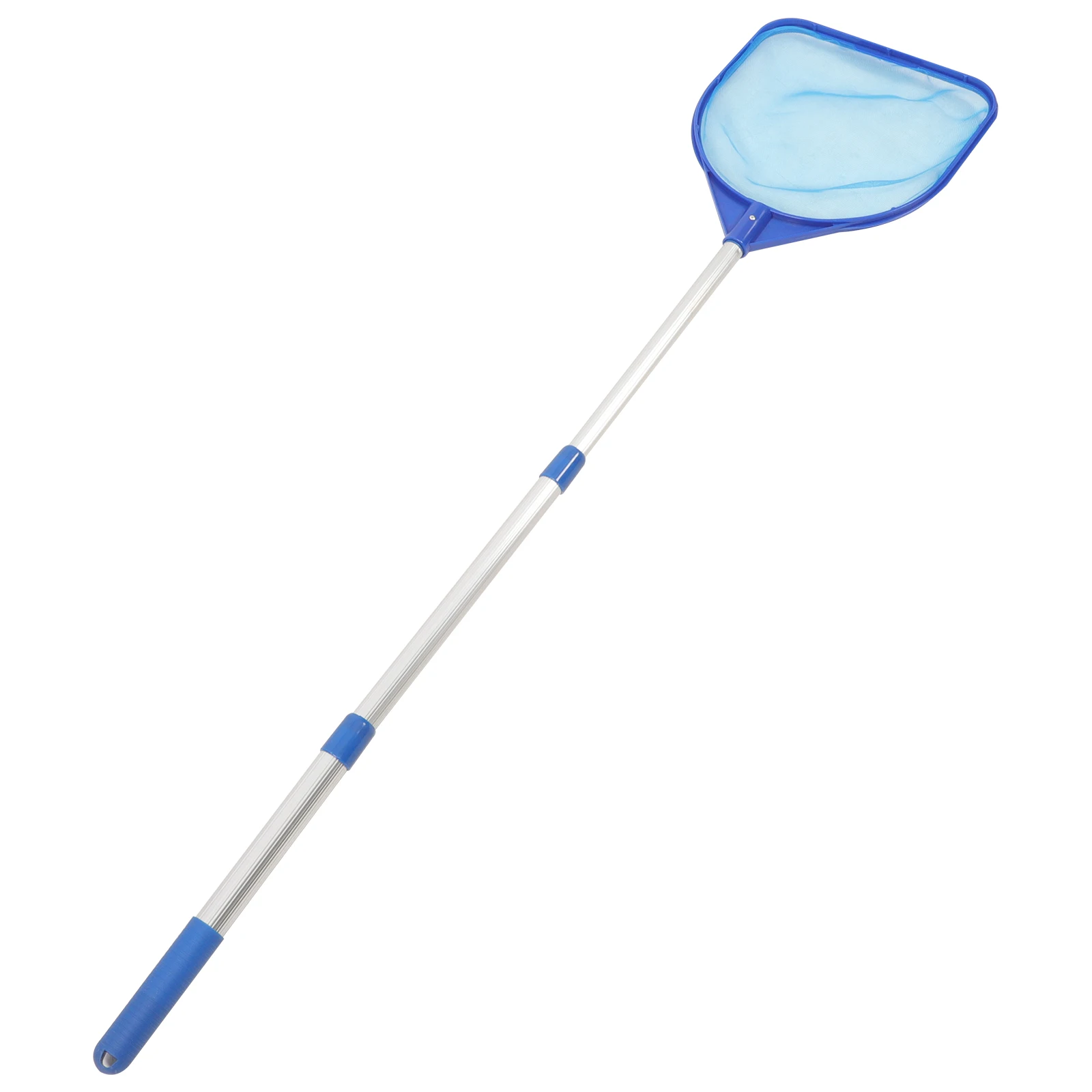 

Shallow Water Fishing Net 3 Section Telescoping Pole Pool Skimmer Tool Plastic Leaf Rake Pond Cleaning Equipment Lightweight