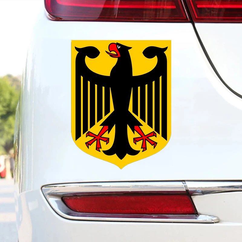 JT394# Germany Coat of Arms Sticker, Vinyl Decal, for Laptop Car, Book, Water Bottle, Helmet,