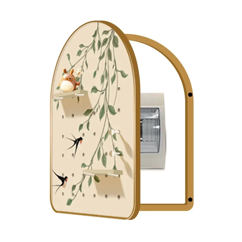 Green plant meter box decorative painting restaurant creative shelf cave board mural strong and weak current