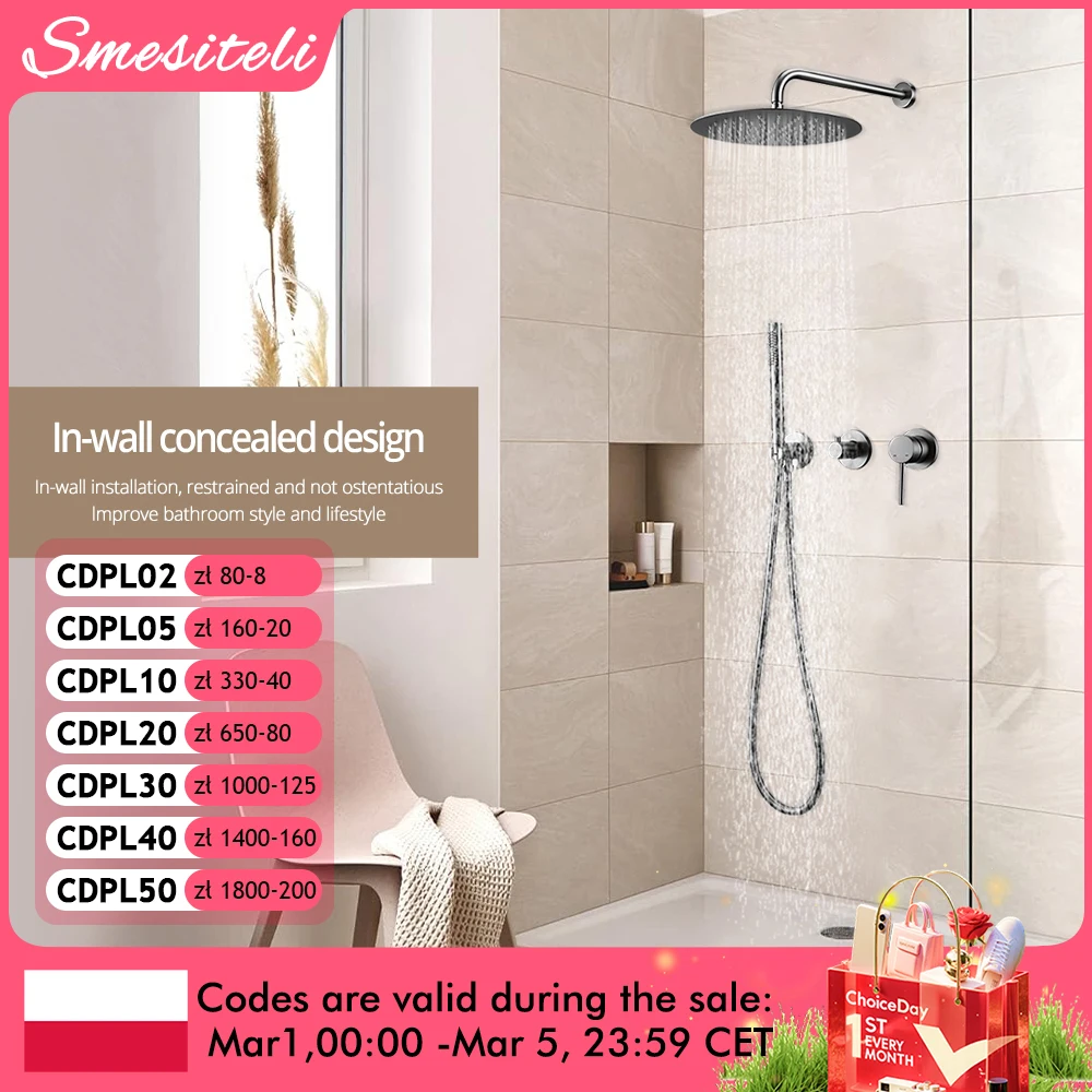 Gunmetal Duscharmatur 8-16'' Embed Box Wandmontierter Duschkopf Warm- und Kaltduscharmatur Handheld 2-Wege-Duschset mit Deckenarm