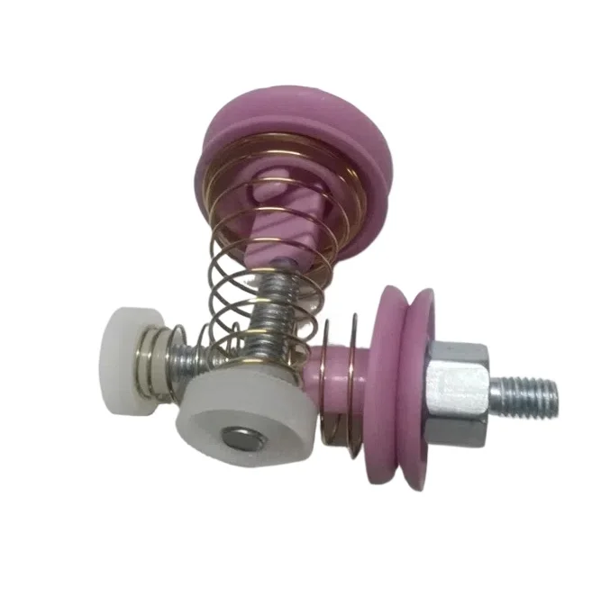 10pcs Ceramic Yarn Clamp Tensioner Wire Clamp with M5 Screws - Durable, High-Quality Textile Tool
