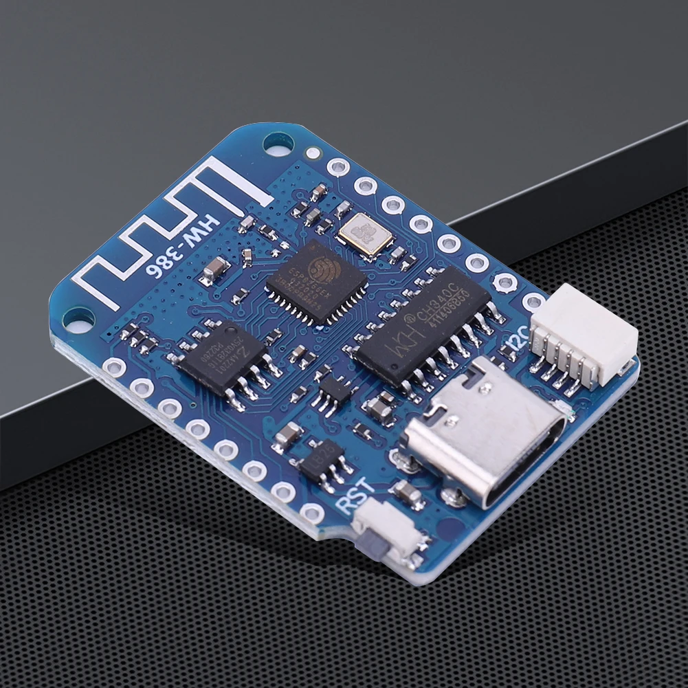 D1 Mini V4.0.0 Internet of Things Board 3.3V Based ESP8266 Development Board Type-C USB for Arduino Ide Programming