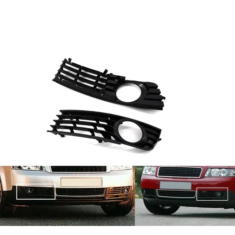 

Front bumper lower fog light grille cover car for Audi A4 B6 8e0807681 2001 2002 2003 2004 2005