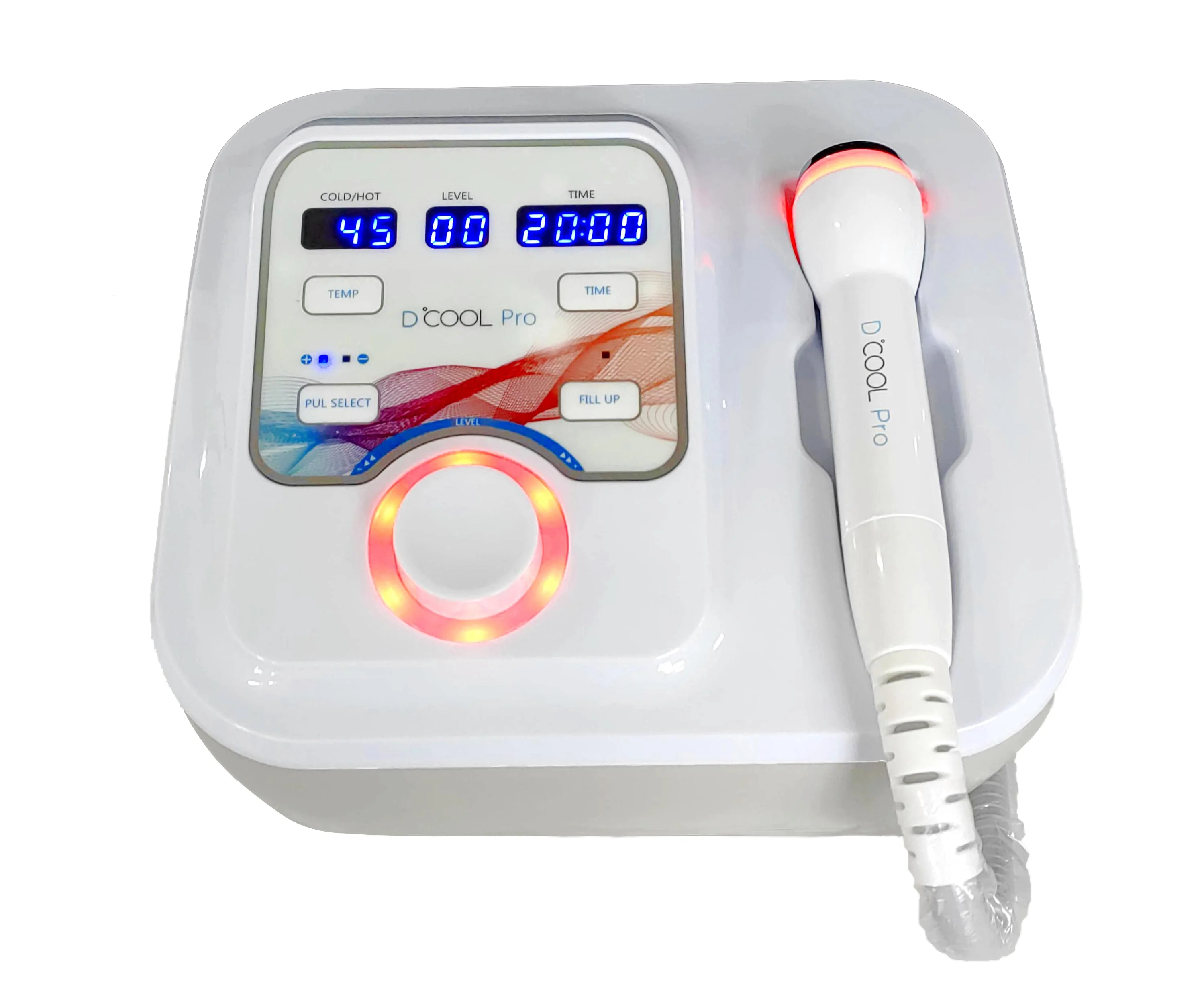 Portable D Cool Pro Cold Warm Electroporation Cryo Machine With Red And Blue Light RF Cryo Face cooling Freezing Equipment