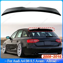 For Audi A4 B8 8.5 Avant / Allroad 2008-2016 Rear Roof Lip Spoiler Black / Carbon Look Car Tail Wing Decoration Bodykits Tuning