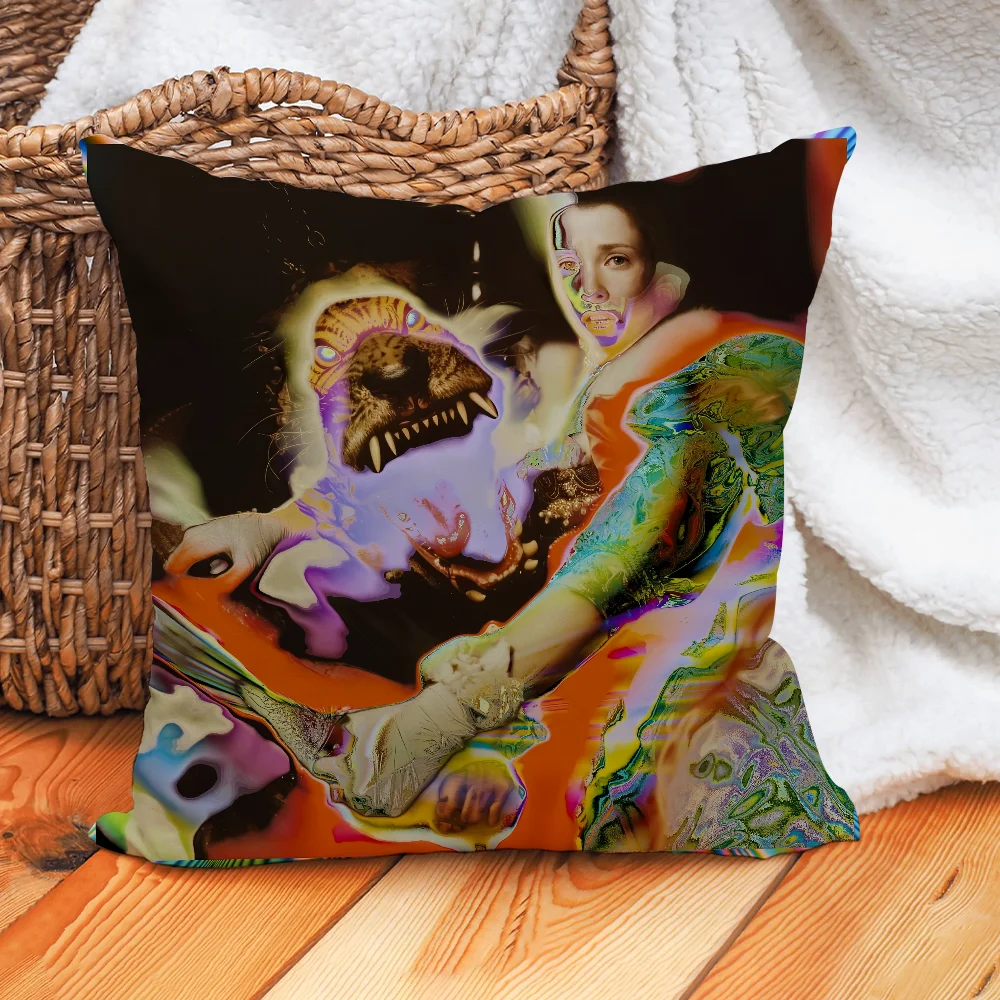 المغني إيما لويز غطاء وسادة البكم ديكور المنزل غطاء الوسادة مناسبة لسيارة غرفة نوم أريكة المكتب #6