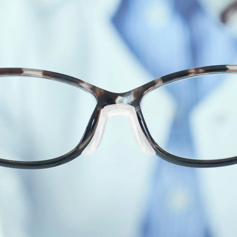 

6Pcs Clear Glasses Nose Pads Easy Replacement Stable Wear Soft Touch for Extended Use Nose Pads of Glasses Eyeglasses Pad