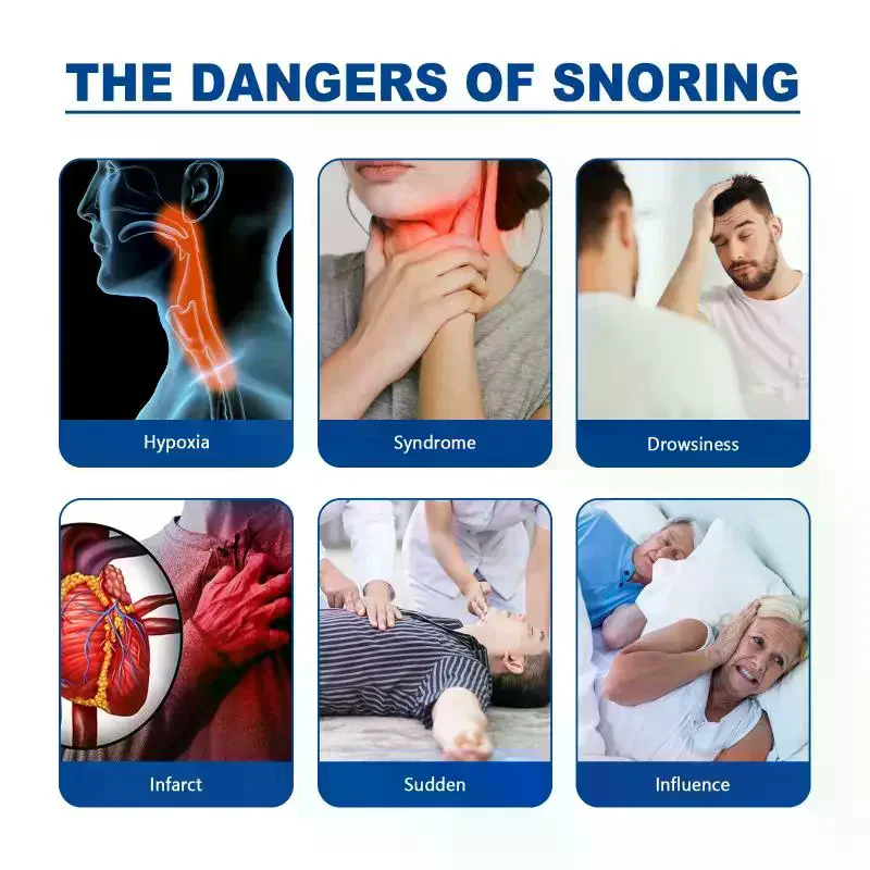 60Pcs Anti-Snoring Mouth Sticker Adult Night Sleep Lip Nose Breathing Improving Patch Mouth Correction Orthosis Tape