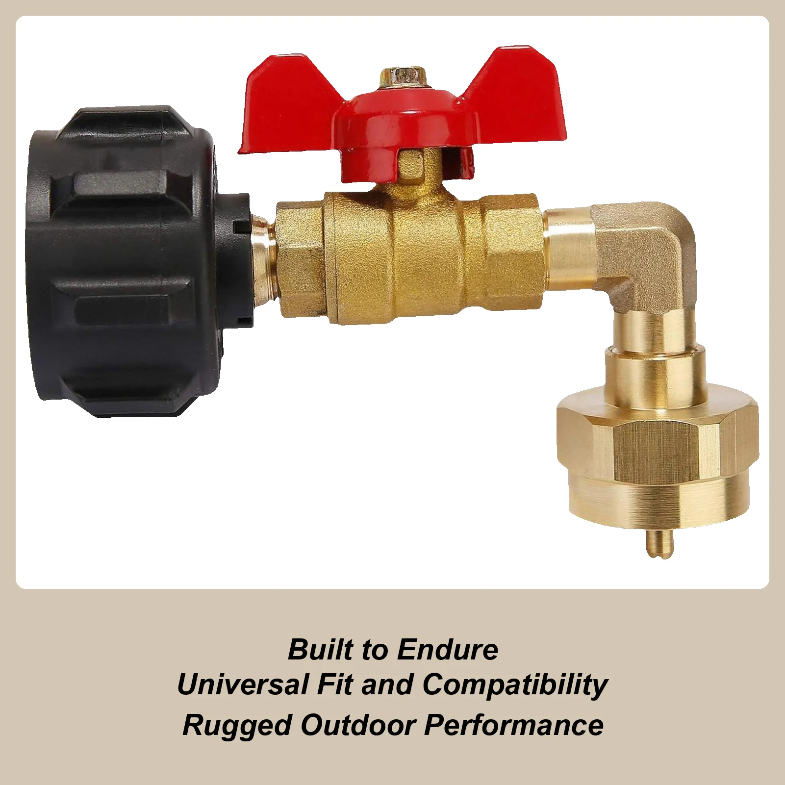 

Адаптер для заправки пропана 1 фунт Латунный локтевой разъем Адаптер для заправки пропана для резервуаров 1 фунт для гриля, кемпинга, походов на открытом воздухе