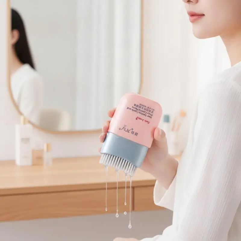 Hair Wax Stick for Broken Frizz Hair Smoothing Long Lasting Non-Sticky Styling Paste with Comb for Women Salon Home Use