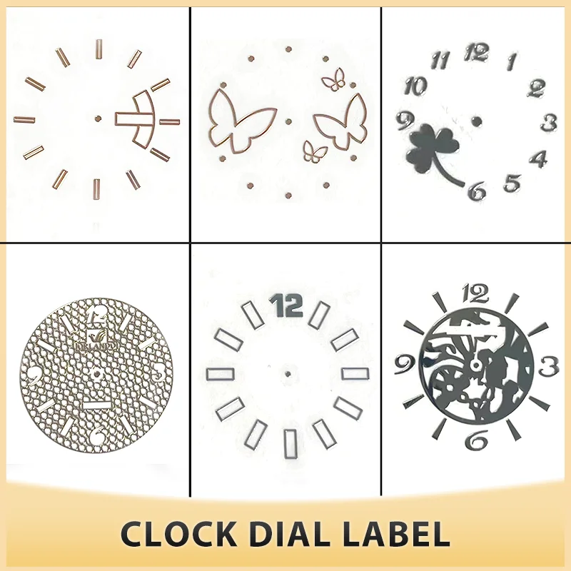 Metal Clock Face Label Mobile Phone Logo Metal Sticker Equipment Parts Accessories Sticker