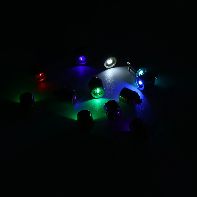 2Pcs Mini Electronic Light Keyring Flashlight Lamp Keychain Mini LED Light Key Chain Luminated Keyring Pendant Colorful