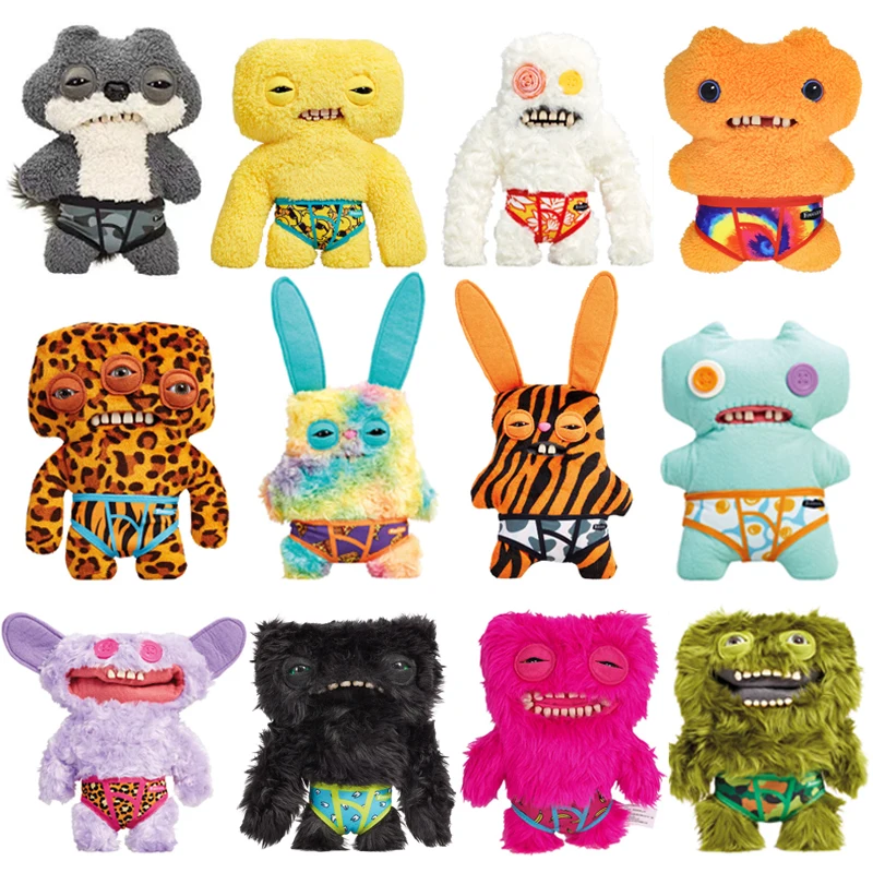 

22cm Fuggler Underpants Series Soft Plush Teeth Monster Doll Funny Ugly Cute Toys Color Cartoon Figures Chlidren Birthday Gifts