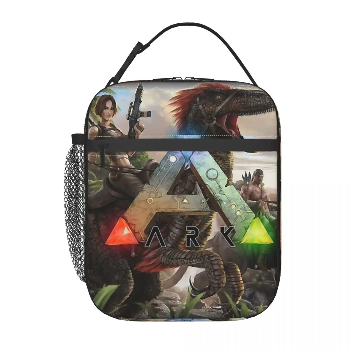 Day Gift Ark Survival Evolved Sac à déjeuner isotherme cool pour femmes et enfants, boîtes alimentaires étanches, sac fourre-tout thermique pour boîte à déjeuner