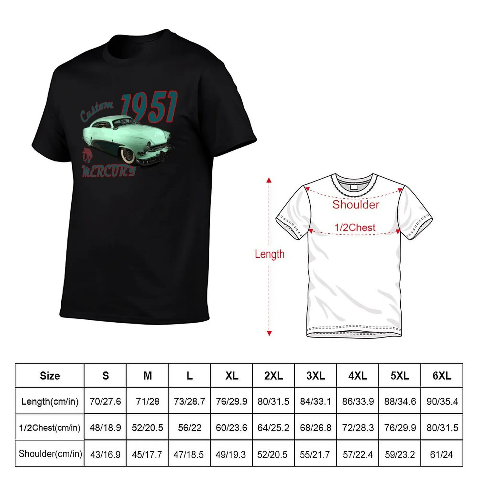 1951 Hirohata Mercury Custom Leadsled by Barris Kustoms T-Shirt customizeds custom shirt shirts graphic mens white t shirts