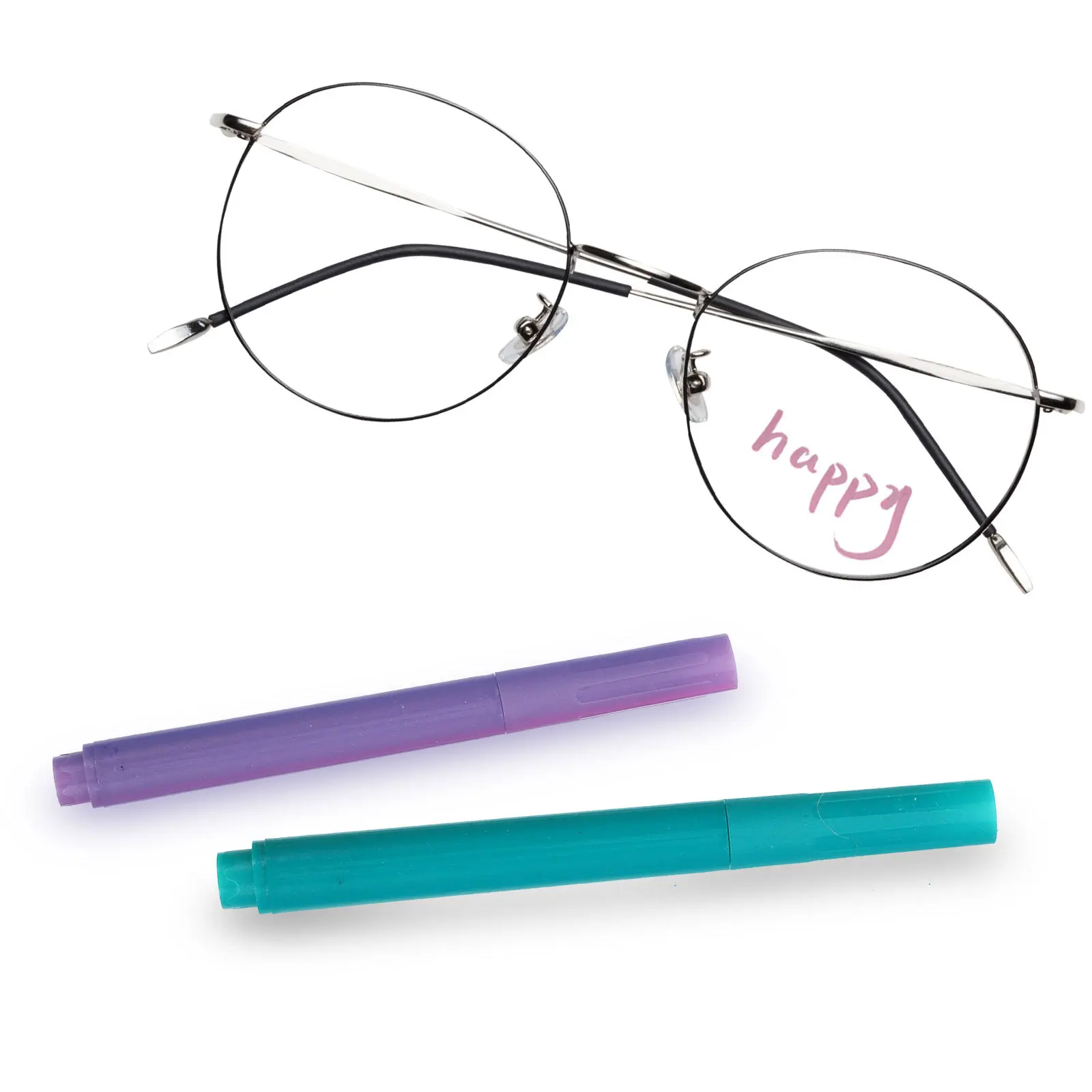 

8Pcs Wine Glass Markers Metallic Quick Dry Washable Reusable Glitter Marking Pens for Scrapbooks Party Use Wine Glass Markers