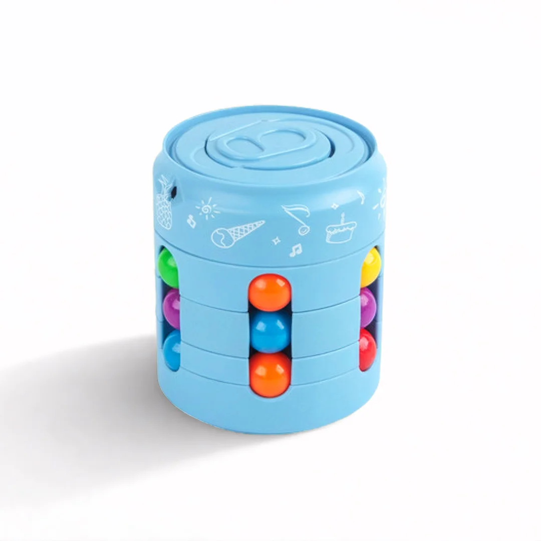 وظائف متعددة تململ سبينر ماجيك الفاصوليا الملونة إصبع الغزل يخفف الإجهاد أداة الضغط للأطفال والكبار