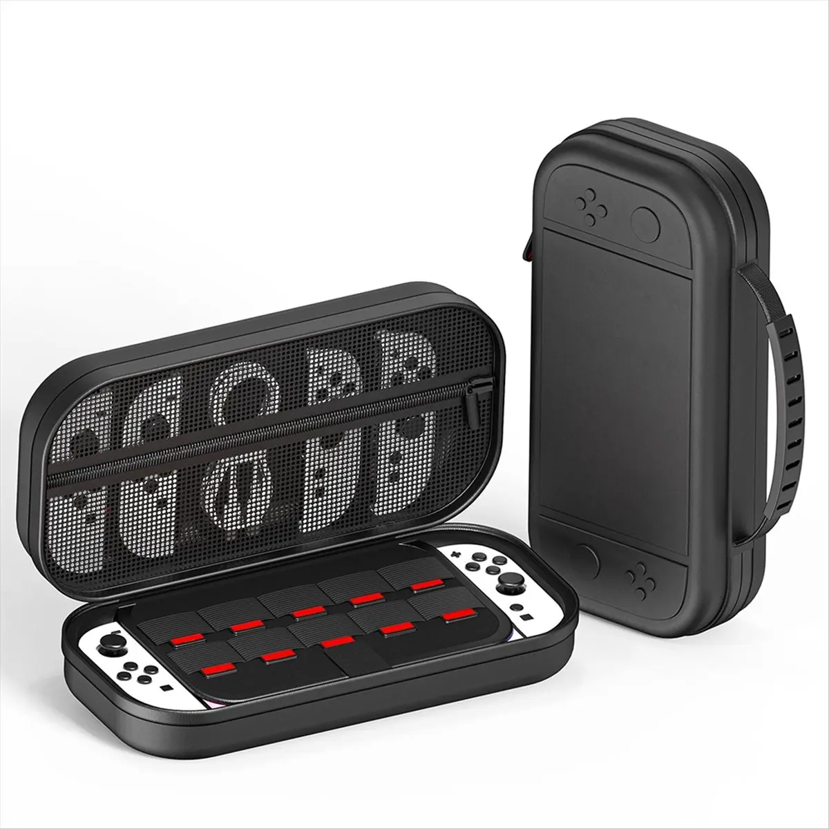 【CYBER MONDAY- Switch 2 Protective Carrying Case with Game Cards Slots Portable EVA Bag Storage Space for Switch 2 Accessories B