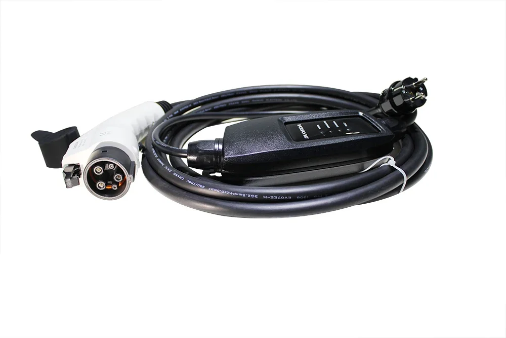 Duosida-Mode2 Veículo Elétrico EV Power Carregamento Conector Cabo, Portátil, Portátil