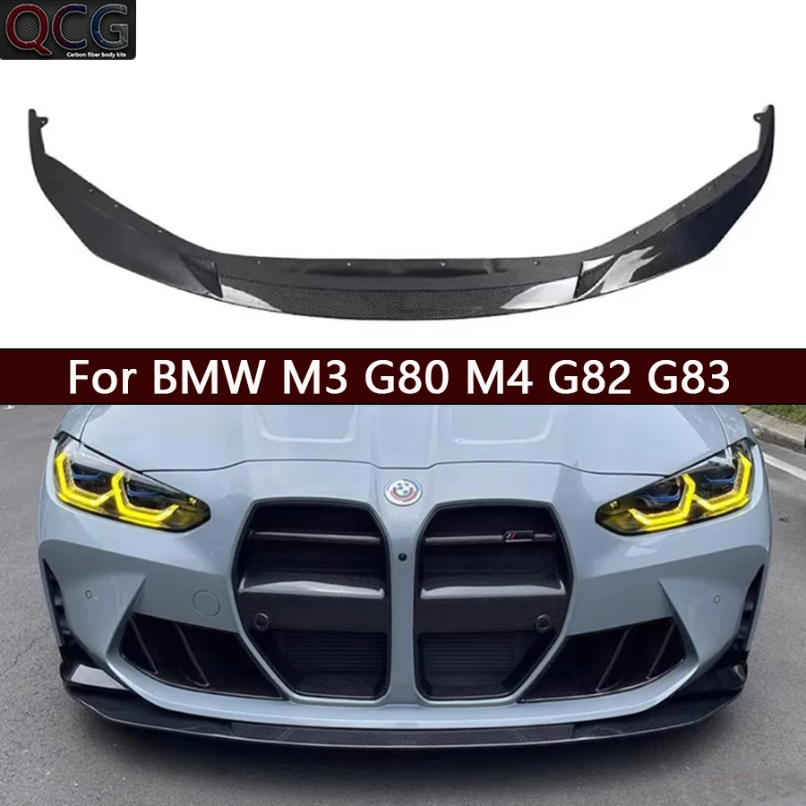 

Для BMW M3 G80 M4 G82 G83 Сухое углеродное волокно Передняя губа Автомобильный передний бампер Переключатель Спойлер Диффузор Подбородок Автомобильные аксессуары Кузовный комплект