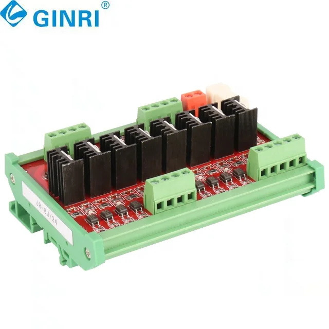 Placa de módulo transistor de fuga amplificador MOSFET de alta qualidade PNP PLC DC 24V de 8 canais