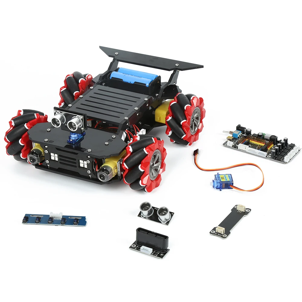 KUONGSHUN Crab Overlord McNamum Wheel Robot Car Kit Compatible With Arduino IDE