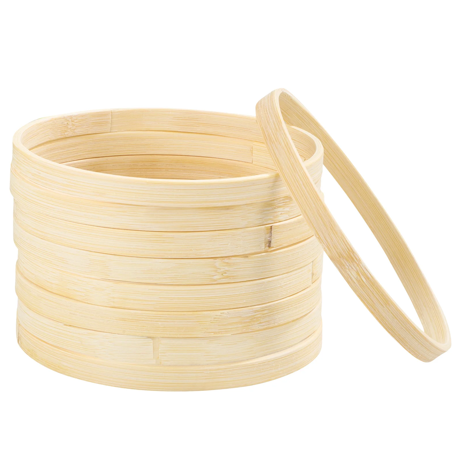 

10Pcs Bamboo Rings for Crafts DIY Wreath Dream Catcher Hoops Embroidery Accessories Home Decor Bamboo Rings Floral Hoop