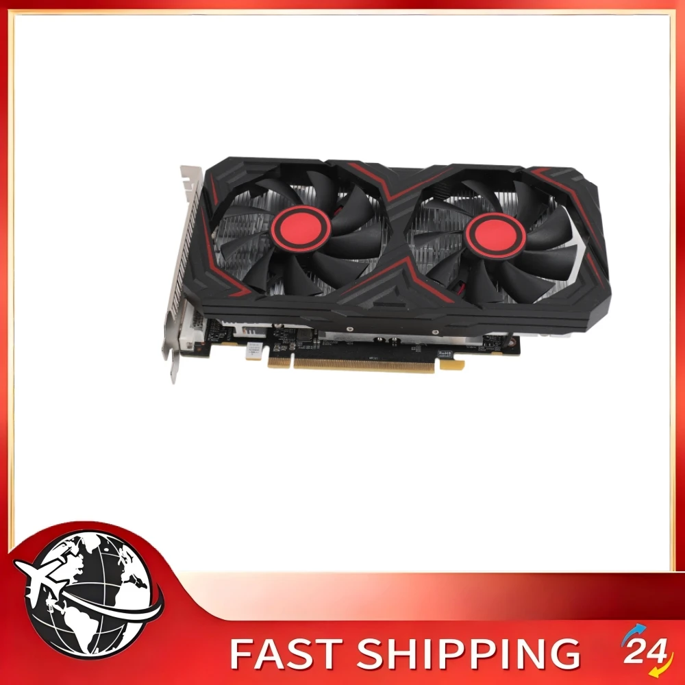 PCI Express Gaming Graphics Card Efficient Stable Performance Dual Fan RX580 8GB GDDR5 256BIT Graphics Card Quiet for Computer