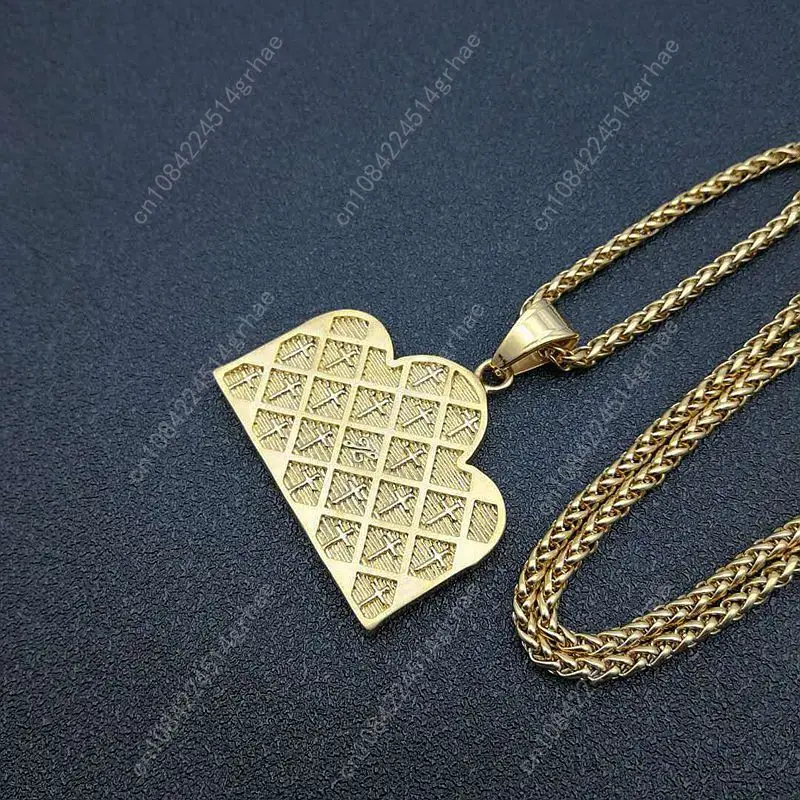 Hip Hop Hiphop Ultima Cena Collana con ciondolo Ornamento Pendenti in acciaio inossidabile Collana di gioielli per feste per uomini e donne