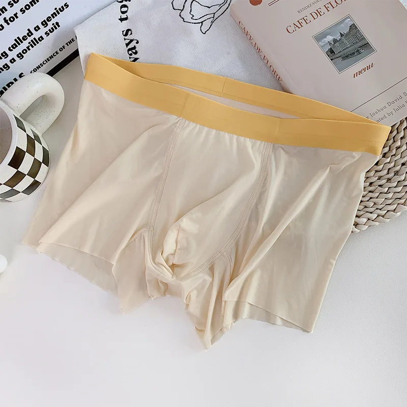 3pcs Summer Man Underwear Thin Quick Dry Ice Silk Men Boxers Traceless Undershorts L XL XXL XXXL XXXXL Man Underwears image 6
