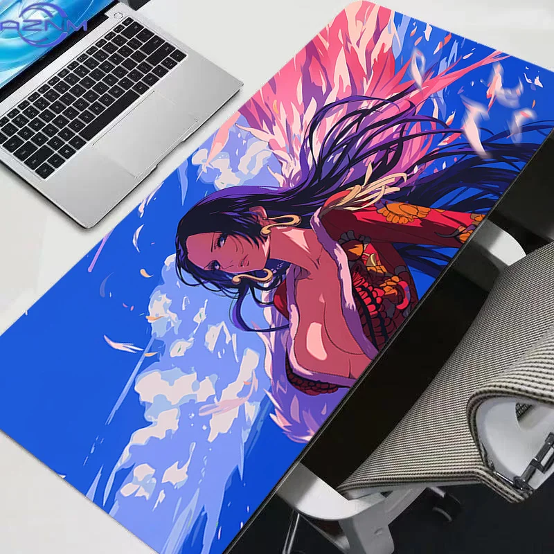 Computer Varmilo Keyboard Mouse Pad Anime Gaming One Piece Boa Hancock Accessories Table XXL Gamer Carpet Desk Mat  Mousepad