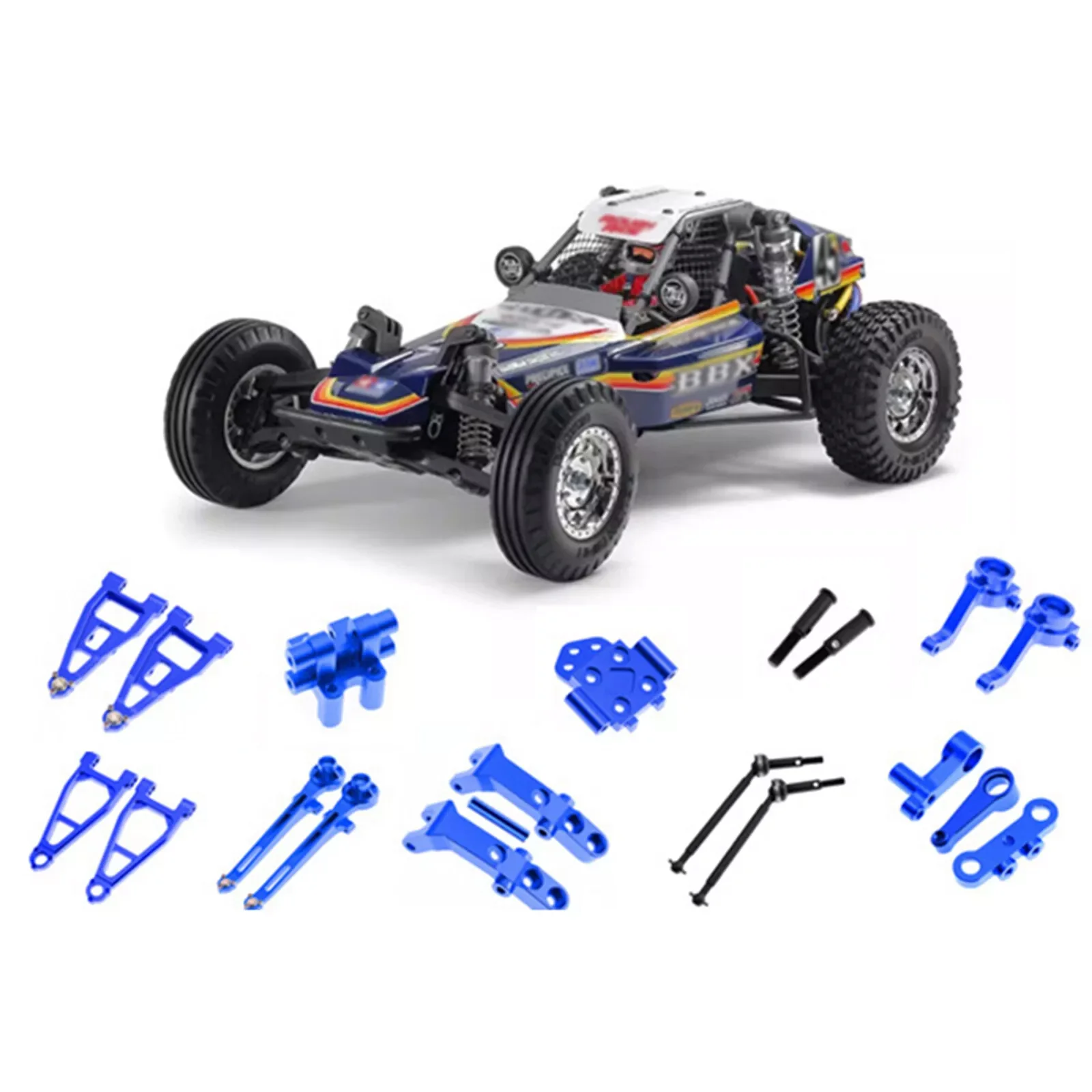 

1/10 Aluminum Alloy Crawler Conversion Kit - Heavy-Duty Modular Upgrade Set for TAMIYA 58719 1/10 BBX BB-01 Off-Road RC Car