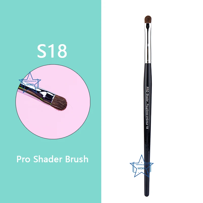 PRO  Precision Crease Brush Eyehadow Blending Brush Small Crease Makeup Brushes Horse Hair Tapered Crease Makeup Tool