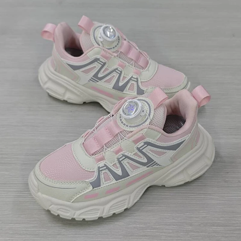 

Cute Pink Girls Sneakers Fashion Running Shoes for 7-15 Years Children Sports Casual Shoes Lightweight Kids Tennis