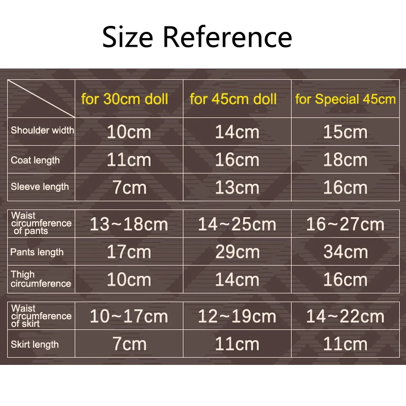1/4 1/6 ملابس دمى دعوى ل 45/30 سنتيمتر Bjd دمية كول هوديي مجموعة السراويل الطويلة ، تنورة فستان اللعب منزل إكسسوارات دمي ، لا دمية