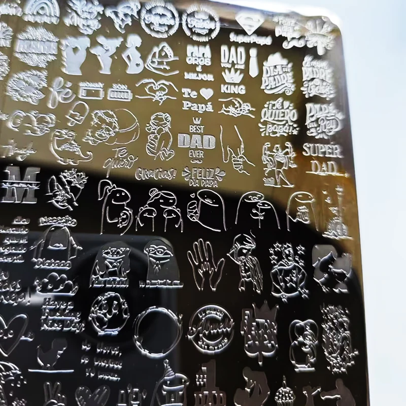 Kuchen Weihnachten Sonnenblume Nagel Stamping Platten Brief Spitze Geometrische Nagel Stempel Vorlagen Polnischen Druck Schablonen Maniküre Werkzeug