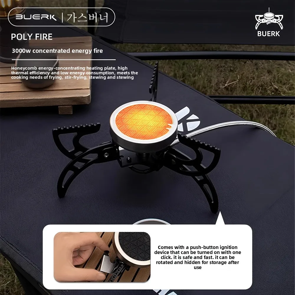 

Bubick UFO Burner Infrared Portable Outdoor Camping Stove Picnic BBQ Artifact Lightweight Cassette Stove