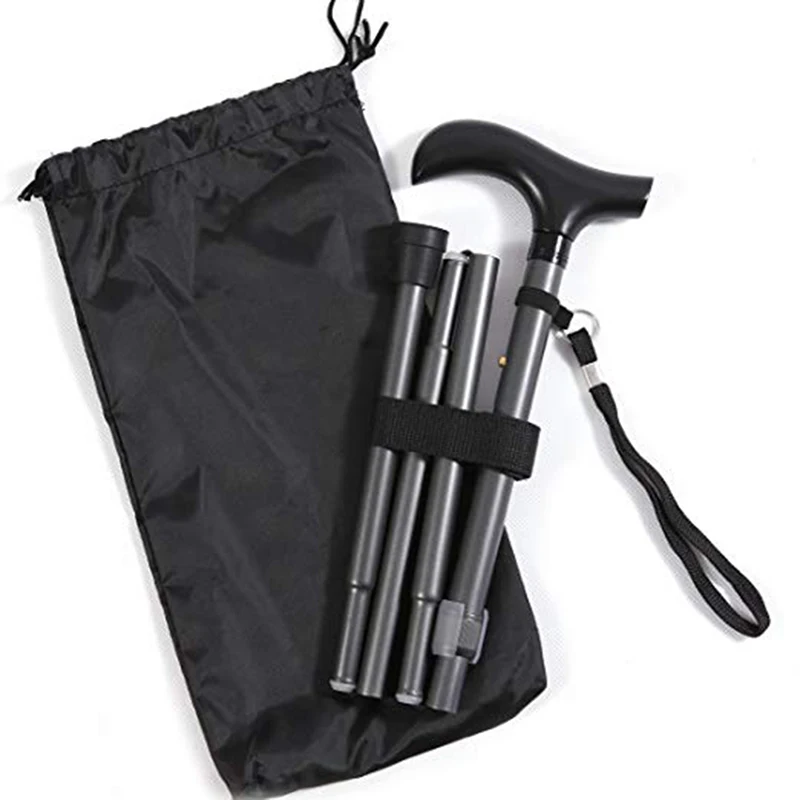 Outdoor Sports Bag Walking Camping Sticks Carrying Pouch Case, Folding Cane Storage Bags Durable Holder Bag With Drawstring